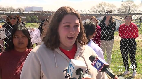 Shawnee students walk out to protest gun violence