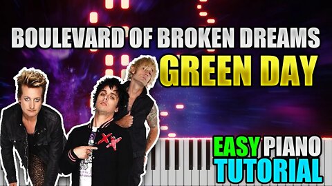 Boulevard Of Broken Dreams - Green Day | Easy Piano Lesson