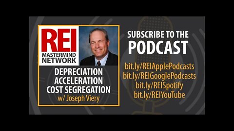 Depreciation Acceleration Through Cost Segregation with Joseph Viery #262