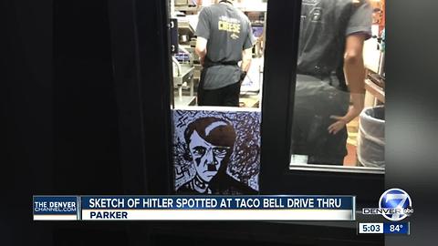 Sketch of Hitler spotted at Colorado Taco Bell drive thru