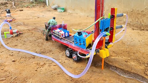 Diy tractor mini borewell drilling machine