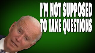 Biden - "I'm not supposed to take questions"