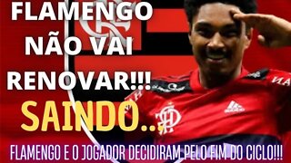 Flamengo e Vitinho encerram conversas por renovação e avaliam propostas para saída imediata.