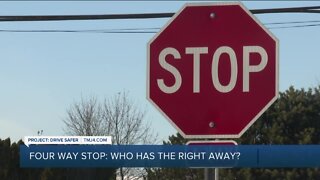 Project Drive Safer: Rules of four-way stop right-of-way