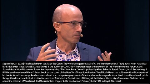 Yuval Noah Harari | "Potentially We Are Talking About the End of Human History. Not the End of History, Just the End of That Part of History That Was Dominated By Human Beings. It's Now Possible to Create Total Surveillance Regimes."