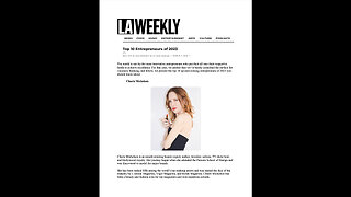 L.A. WEEKLY NAMED ACTRESS & BEAUTY EXPERT CHARIS MICHELSEN ONE OF THE "TOP 10 ENTREPRENEURS OF 2023"