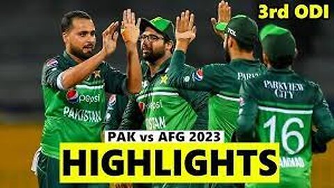 3rd ODI Match Full Highlights Pakistan vs Afghanistan 2023 Highlights PAK vs AFG