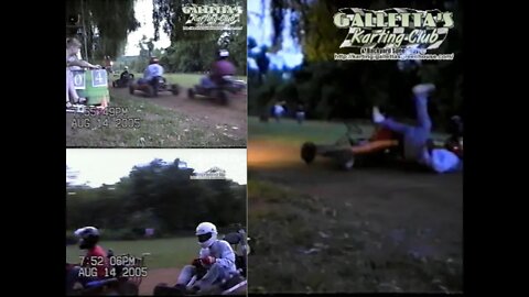 BIG FLIP! Galletta's Karting 2005-08-14: 40-Lap Feature Mark Miller Big Flip Feature [VHS-C to DVD]