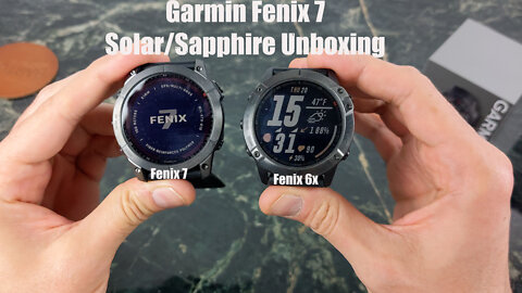 Garmin Feinx 7X Solar Sapphire unboxing