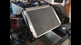 That's RAD Dude!!!! Mike's Factory Five Racing Mk3 Gets It's Radiator....... Finally!!!!