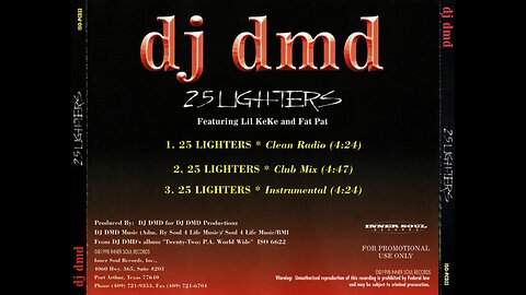 DJ DMD - 25 Lighters (ft. Lil Keke & Fat Pat) Lyric Video by Dj Alyssa Monsanto