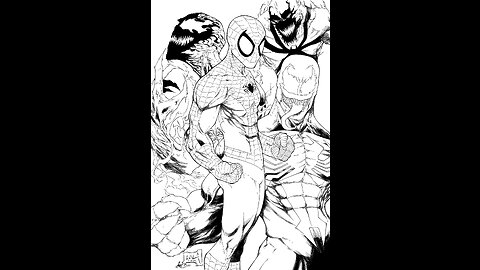 Inking Spider-Man and villains