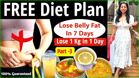 Belly Fat Diet Plan | Lose Belly Fat Fast In 7 Days Without Exercise | How To Lose Weight Fast