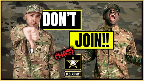 Why joining the US Army is a bad idea