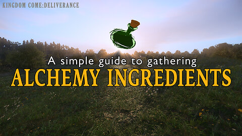 KINGDOM COME:DELIVERANCE|A SIMPLE GUIDE TO GATHERING ALCHEMY INGREDIENTS.