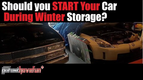 Should You start Your car during Winter STORAGE? | AnthonyJ350