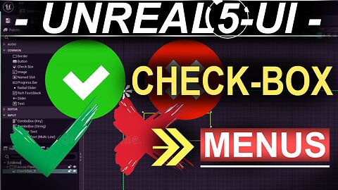 Unreal-5 Menu UI: CHECK-BOXES Explained (60 SECONDS!!)