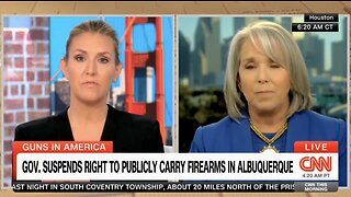 CNN presses Governor of New Mexico for canceling people 2nd amendment rights