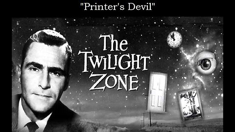The Twilight Zone PRINTER'S DEVIL S4 E09 CBS TV Feb 28, 1963