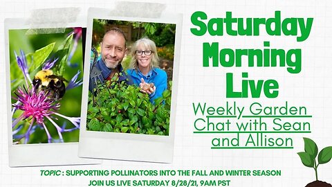 ☕ How to Help Support Pollinators into the Fall and Winter -Saturday Morning LIVE Garden Chat ☕