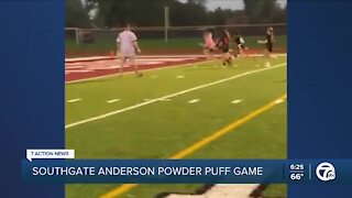 What a catch! Watch the powdepuff TD catch in the Southgate Anderson game