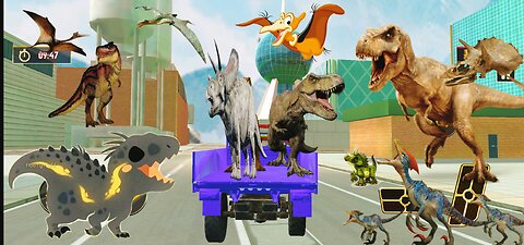 Animals Transport Truck Simulator: Wild Dino Transport Mission पशु परिवहन ट्रक सिम्युलेटर जंगली डिनो