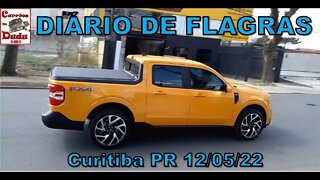 Diário Flagras 12/05/22 Carrões Dudu Curitiba PR BRASIL Ford Maverick pickup Volvo Fusca Chevy D10