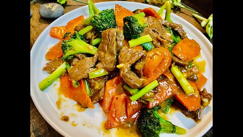 Beef and Broccoli 牛肉炒西蓝花