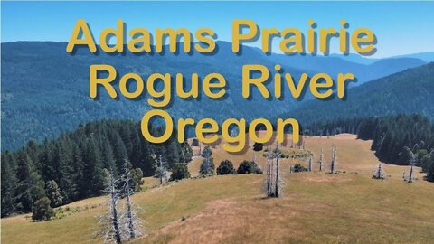 Grassy Field called Adams Prairie Rogue River Oregon