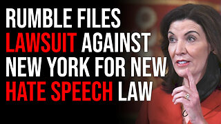 Rumble Files Lawsuit Against New York For New Hate Speech Law