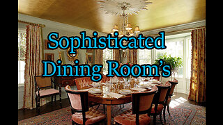 Sophisticated And Elegant Dining Room's