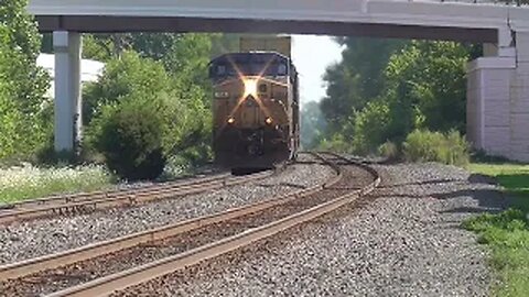 CSX I169 Intermodal Double-Stack Train from Berea, Ohio August 12, 2023