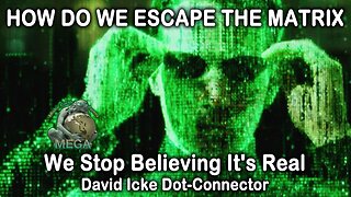 How Do We 'Escape' The Matrix? - We Stop Believing It's Real - David Icke Dot-Connector