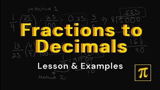 How to CONVERT Fractions to Decimals? - 2 Ways and it is Simple!