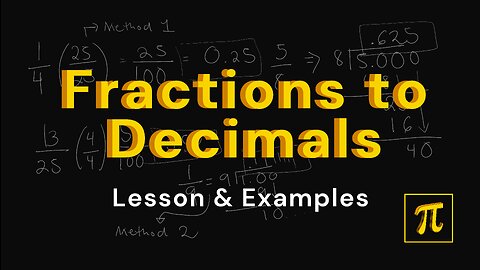 How to CONVERT Fractions to Decimals? - 2 Ways and it is Simple!
