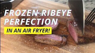 My carnivore diet air fried frozen steak technique