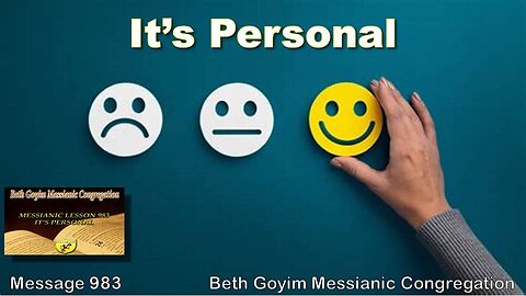 BGMCTV MESSIANIC LESSON 983 ITS PERSONAL