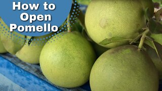 How to open Pomelo fruit from Thailand