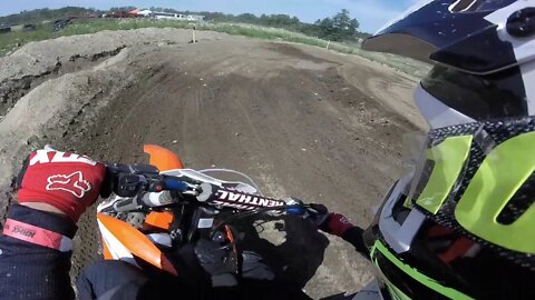 Jakes first ride 2019 KTM 250 SX-F Raw POV. 13 years old 250 MX rider MX101 Epping NH