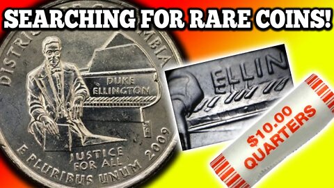 🚨Coin Roll Hunting Quarters for RARE COINS WORTH MONEY! 2009 Duke Ellington Doubled Die Quarter!