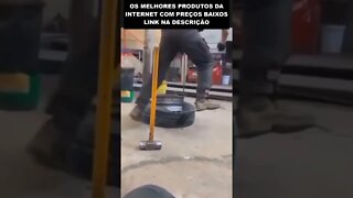 acidente ao trocar pneu 🤣🤣