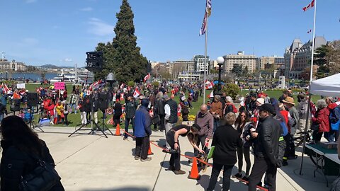 Victoria BC Freedom Rally 40th Anniversary of The Charter of Rights And Freedoms 🇨🇦 April 23rd