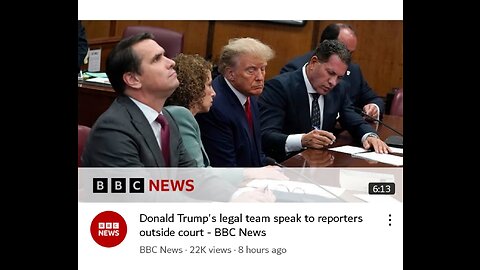 Donald Trump's legal team speak to reporters outside court - BBC News