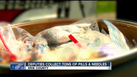 Erie County collects tons of pills and needles