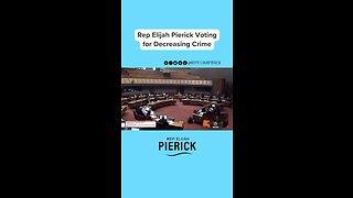 Rep Elijah Pierick voting for Decreased Crime