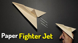 How to Make a "Paper Fighter Jet". DIY Crafts Origami