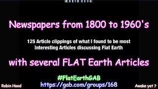 Newspapers from 1800-1900’s - FLAT Earth Articles