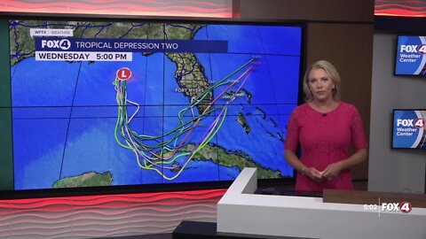 Tropical Depression forms in the Gulf of Mexico