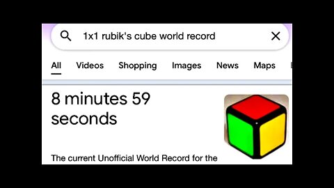 I Broke the 1x1 Rubik’s Cube World Record…