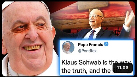 Pope Francis Declares Klaus Schwab Is 'More Important' Than Jesus Christ